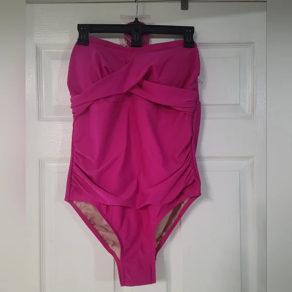 Kona Sol Pink One-Piece Swimsuit - Picture 1 of 7